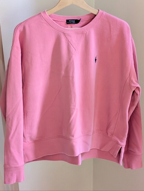 Polo Ralph Lauren Tops - Vintage Polo by Ralph Lauren Embroidered Logo Crewneck Sweatshirt In Pink